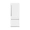 30 In. 16.1 Cu. Ft. Built-in Bottom Freezer Refrigerator With Water Dispenser And Ice Maker In White Matte