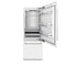 30 In. 16.1 Cu. Ft. Built-in Bottom Freezer Refrigerator With Water Dispenser And Ice Maker In White Matte