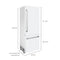 30 In. 16.1 Cu. Ft. Built-in Bottom Freezer Refrigerator With Water Dispenser And Ice Maker In White Matte