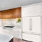 60 In. 32.2 Cu. Ft. French Door Built-in Bottom Freezer Refrigerator With Water Dispensers And Ice Makers In White Matte