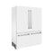 60 In. 32.2 Cu. Ft. French Door Built-in Bottom Freezer Refrigerator With Water Dispensers And Ice Makers In White Matte