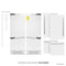 60 In. 32.2 Cu. Ft. French Door Built-in Bottom Freezer Refrigerator With Water Dispensers And Ice Makers In White Matte