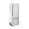 Autograph Edition 30 In. 16.1 Cu. Ft. Built-in Bottom Freezer Refrigerator With Water Dispenser And Ice Maker In Stainless Steel With Champagne Bronze Accents