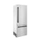 Autograph Edition 30 In. 16.1 Cu. Ft. Built-in Bottom Freezer Refrigerator With Water Dispenser And Ice Maker In Stainless Steel With Matte Black Accents