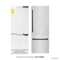 Autograph Edition 30 In. 16.1 Cu. Ft. Built-in Bottom Freezer Refrigerator With Water Dispenser And Ice Maker In Stainless Steel With Matte Black Accents