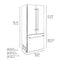 Autograph Edition 36 In. 19.6 Cu. Ft. French Door Built-in Bottom Freezer Refrigerator With Water Dispenser And Ice Maker In Stainless Steel With Polished Gold Accents