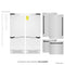 Autograph Edition 60 In. 32.2 Cu. Ft. French Door Built-in Bottom Freezer Refrigerator With Water Dispenser And Ice Maker In Stainless Steel With Matte Black Accents