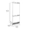 Autograph Edition 30 In. 16.1 Cu. Ft. Panel Ready Built-in Bottom Freezer Refrigerator With Water Dispenser And Ice Maker With Polished Gold Accents