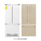 Autograph Edition 36 In. 19.6 Cu. Ft. Panel Ready French Door Built-in Bottom Freezer Refrigerator With Water Dispenser And Ice Maker With Polished Gold Accents
