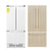 Autograph Edition 36 In. 19.6 Cu. Ft. Panel Ready French Door Built-in Bottom Freezer Refrigerator With Water Dispenser And Ice Maker With Polished Gold Accents