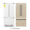 Autograph Edition 36 In. 19.6 Cu. Ft. Panel Ready French Door Built-in Bottom Freezer Refrigerator With Water Dispenser And Ice Maker With Matte Black Accents