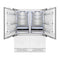 Autograph Edition 60 In. 32.2 Cu. Ft. Panel Ready French Door Built-in Bottom Freezer Refrigerator With Water Dispenser And Ice Maker With Champagne Bronze Accents
