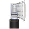 Autograph Edition 30 In. 16.1 Cu. Ft. Built-in Bottom Freezer Refrigerator With Water Dispenser And Ice Maker In Black Stainless Steel With Champagne Bronze Accents