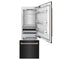 Autograph Edition 30 In. 16.1 Cu. Ft. Built-in Bottom Freezer Refrigerator With Water Dispenser And Ice Maker In Black Stainless Steel With Champagne Bronze Accents