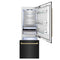 Autograph Edition 30 In. 16.1 Cu. Ft. Built-in Bottom Freezer Refrigerator With Water Dispenser And Ice Maker In Black Stainless Steel With Champagne Bronze Accents