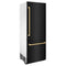 Autograph Edition 30 In. 16.1 Cu. Ft. Built-in Bottom Freezer Refrigerator With Water Dispenser And Ice Maker In Black Stainless Steel With Polished Gold Accents