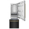 Autograph Edition 30 In. 16.1 Cu. Ft. Built-in Bottom Freezer Refrigerator With Water Dispenser And Ice Maker In Black Stainless Steel With Polished Gold Accents