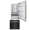 Autograph Edition 30 In. 16.1 Cu. Ft. Built-in Bottom Freezer Refrigerator With Water Dispenser And Ice Maker In Black Stainless Steel With Polished Gold Accents