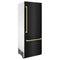 Autograph Edition 30 In. 16.1 Cu. Ft. Built-in Bottom Freezer Refrigerator With Water Dispenser And Ice Maker In Black Stainless Steel With Polished Gold Accents