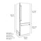 Autograph Edition 30 In. 16.1 Cu. Ft. Built-in Bottom Freezer Refrigerator With Water Dispenser And Ice Maker In Black Stainless Steel With Polished Gold Accents