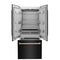 Autograph Edition 36 In. 19.6 Cu. Ft. French Door Built-in Bottom Freezer Refrigerator With Water Dispenser And Ice Maker In Black Stainless Steel With Champagne Bronze Accents