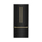 Autograph Edition 36 In. 19.6 Cu. Ft. French Door Built-in Bottom Freezer Refrigerator With Water Dispenser And Ice Maker In Black Stainless Steel With Champagne Bronze Accents