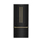 Autograph Edition 36 In. 19.6 Cu. Ft. French Door Built-in Bottom Freezer Refrigerator With Water Dispenser And Ice Maker In Black Stainless Steel With Champagne Bronze Accents