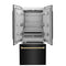 Autograph Edition 36 In. 19.6 Cu. Ft. French Door Built-in Bottom Freezer Refrigerator With Water Dispenser And Ice Maker In Black Stainless Steel With Champagne Bronze Accents