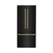 Autograph Edition 36 In. 19.6 Cu. Ft. French Door Built-in Bottom Freezer Refrigerator With Water Dispenser And Ice Maker In Black Stainless Steel With Polished Gold Accents