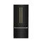 Autograph Edition 36 In. 19.6 Cu. Ft. French Door Built-in Bottom Freezer Refrigerator With Water Dispenser And Ice Maker In Black Stainless Steel With Polished Gold Accents