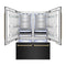Autograph Edition 60 In. 32.2 Cu. Ft. French Door Built-in Bottom Freezer Refrigerator With Water Dispenser And Ice Maker In Black Stainless Steel With Champagne Bronze Accents