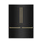 Autograph Edition 60 In. 32.2 Cu. Ft. French Door Built-in Bottom Freezer Refrigerator With Water Dispenser And Ice Maker In Black Stainless Steel With Champagne Bronze Accents