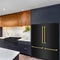 Autograph Edition 60 In. 32.2 Cu. Ft. French Door Built-in Bottom Freezer Refrigerator With Water Dispenser And Ice Maker In Black Stainless Steel With Champagne Bronze Accents