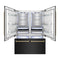 Autograph Edition 60 In. 32.2 Cu. Ft. French Door Built-in Bottom Freezer Refrigerator With Water Dispenser And Ice Maker In Black Stainless Steel With Champagne Bronze Accents