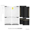 Autograph Edition 60 In. 32.2 Cu. Ft. French Door Built-in Bottom Freezer Refrigerator With Water Dispenser And Ice Maker In Black Stainless Steel With Polished Gold Accents