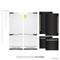 Autograph Edition 60 In. 32.2 Cu. Ft. French Door Built-in Bottom Freezer Refrigerator With Water Dispenser And Ice Maker In Black Stainless Steel With Polished Gold Accents