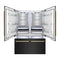 Autograph Edition 60 In. 32.2 Cu. Ft. French Door Built-in Bottom Freezer Refrigerator With Water Dispenser And Ice Maker In Black Stainless Steel With Polished Gold Accents