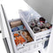 Autograph Edition 30 In. 16.1 Cu. Ft. Built-in Bottom Freezer Refrigerator With Water Dispenser And Ice Maker In Satin Stainless Steel With Champagne Bronze Accents