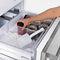 Autograph Edition 30 In. 16.1 Cu. Ft. Built-in Bottom Freezer Refrigerator With Water Dispenser And Ice Maker In Satin Stainless Steel With Champagne Bronze Accents