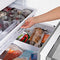 Autograph Edition 30 In. 16.1 Cu. Ft. Built-in Bottom Freezer Refrigerator With Water Dispenser And Ice Maker In Satin Stainless Steel With Champagne Bronze Accents
