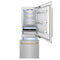 Autograph Edition 30 In. 16.1 Cu. Ft. Built-in Bottom Freezer Refrigerator With Water Dispenser And Ice Maker In Satin Stainless Steel With Polished Gold Accents