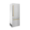 Autograph Edition 30 In. 16.1 Cu. Ft. Built-in Bottom Freezer Refrigerator With Water Dispenser And Ice Maker In Satin Stainless Steel With Polished Gold Accents