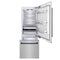 Autograph Edition 30 In. 16.1 Cu. Ft. Built-in Bottom Freezer Refrigerator With Water Dispenser And Ice Maker In Satin Stainless Steel With Matte Black Accents