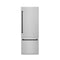 Autograph Edition 30 In. 16.1 Cu. Ft. Built-in Bottom Freezer Refrigerator With Water Dispenser And Ice Maker In Satin Stainless Steel With Matte Black Accents