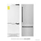 Autograph Edition 30 In. 16.1 Cu. Ft. Built-in Bottom Freezer Refrigerator With Water Dispenser And Ice Maker In Satin Stainless Steel With Matte Black Accents