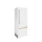 Autograph Edition 30 In. 16.1 Cu. Ft. Built-in Bottom Freezer Refrigerator With Water Dispenser And Ice Maker In White Matte With Champagne Bronze Accents