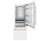 Autograph Edition 30 In. 16.1 Cu. Ft. Built-in Bottom Freezer Refrigerator With Water Dispenser And Ice Maker In White Matte With Champagne Bronze Accents