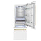 Autograph Edition 30 In. 16.1 Cu. Ft. Built-in Bottom Freezer Refrigerator With Water Dispenser And Ice Maker In White Matte With Champagne Bronze Accents