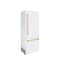 Autograph Edition 30 In. 16.1 Cu. Ft. Built-in Bottom Freezer Refrigerator With Water Dispenser And Ice Maker In White Matte With Polished Gold Accents