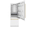 Autograph Edition 30 In. 16.1 Cu. Ft. Built-in Bottom Freezer Refrigerator With Water Dispenser And Ice Maker In White Matte With Polished Gold Accents
